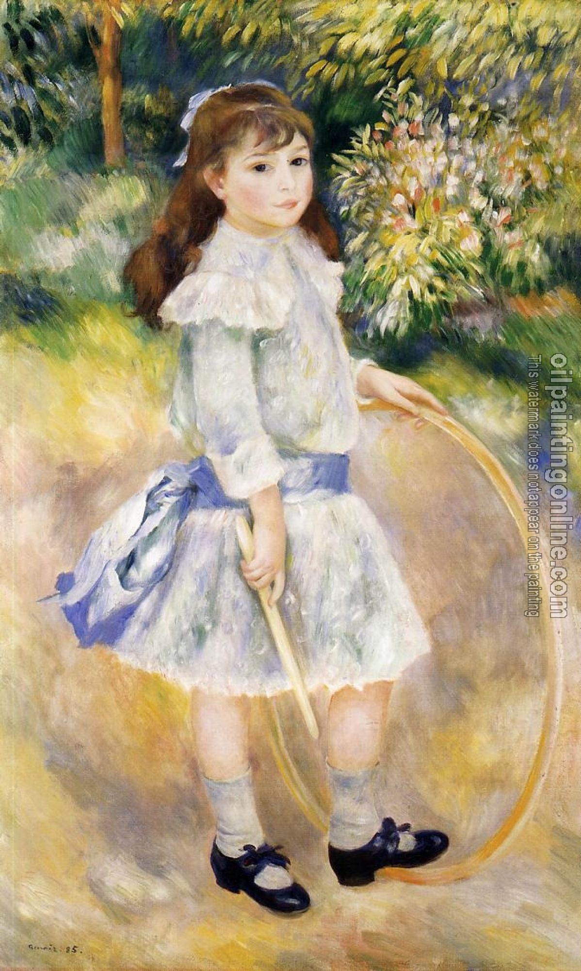 Renoir, Pierre Auguste - Girl with a Hoop